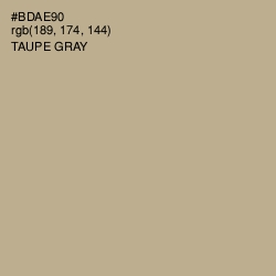 #BDAE90 - Taupe Gray Color Image
